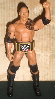 Buy Wwe Wrestling Figure Mattel Elite The Rock With Championship Belt • 13£