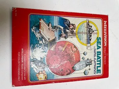 Buy New Mattel Intellivision Sea Battle Vintage 1981 Game Cartridge • 15£