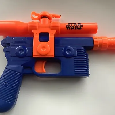 Buy Star Wars Han Solo Blaster Water Gun Squirt Gun Blue & Orange Pistol 2015, Works • 14.99£