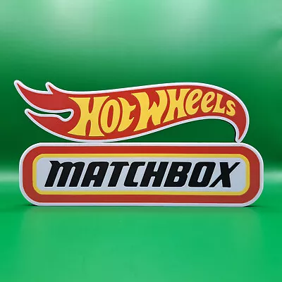 Buy Hot Wheels And Matchbox 3D Printed Logo Display Sign/Stand (one Of Each) • 12.99£