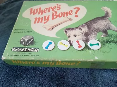 Buy Vintage Spear's Where's My Bone? 1977 Game Spares / Replacement Parts -4 X Bones • 2.75£