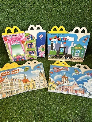 Buy Barbie Looney Tunes Etc McDonald's Vintage Happy Meal Box Bundle 1993-1994 • 14.99£