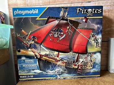 Buy Playmobil Skull Pirate Ship 70411 Pirates Playset Figures For Children New & Box • 50£
