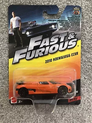 Buy Mattel Fast And Furious 2010 Koenigsegg CCXR 31/32 • 39.99£