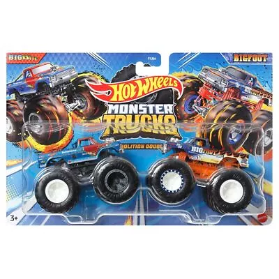 Buy Hot Wheels Monster Trucks Demolition Doubles - BigBite Vs Bigfoot • 18.99£