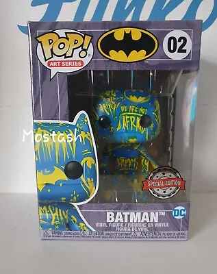 Buy Funko Pop Art Series Batman (Blue Yellow) #03 DC Heroes Special Edition • 19.99£