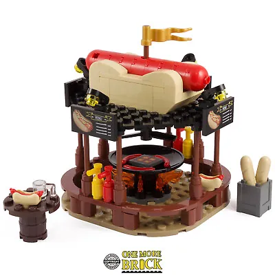 Buy German Hot-Dog Stand | Winter Christmas Market Bratwurst | All Parts LEGO • 25.99£