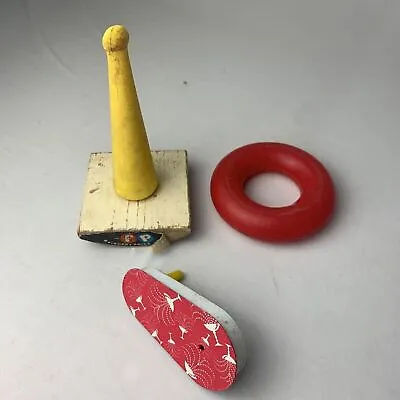 Buy 1960’s Fisher Price Rock-A-Stack Ring Rock Toy And Noise Maker • 10.58£