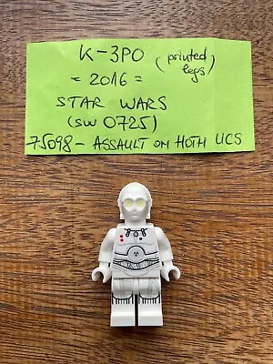 Buy Lego Minifigure K-3PO Printed Legs Sw0725 - 2016 - Read Description • 30.89£