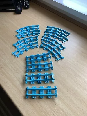 Buy LEGO Bundle Job Lot Of Friends Turquoise Train Tracks X12?- 100% Genuine! • 1.99£