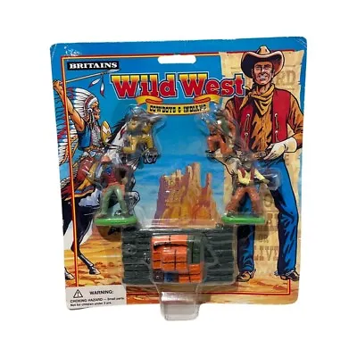 Buy Vintage Britains Wild West 7504 Deetail Cowboys Blister 5 Pack 1:32  NEW • 24.99£