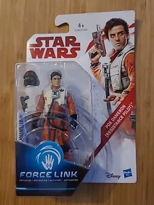 Buy Star Wars Force Link 3.75  Figure - The Last Jedi POE DAMERON Resistance Pilot  • 6.95£