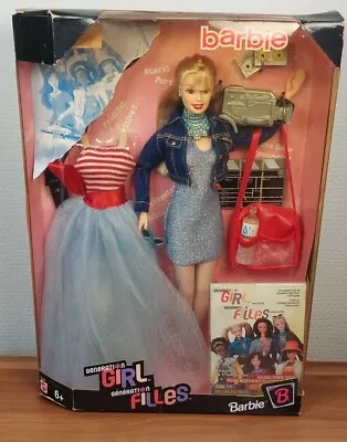 Buy NEW-Vintage Mattel 1998 Barbie Generation Girl Blonde Doll And Accessories 1942 • 49.23£