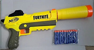 Buy NERF Fortnite SP-L Blaster With Silencer Shhh Toy With 10 New Darts Tested  • 8.99£