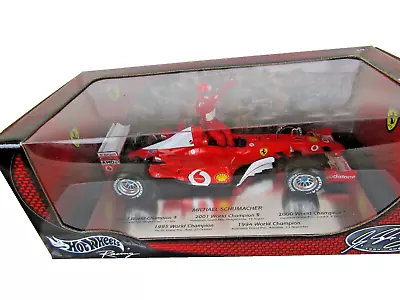 Buy 1:18 HOT WHEELS Ferrari F1 F2002  M Schumacher  2002 Five World Champion MIB • 95£