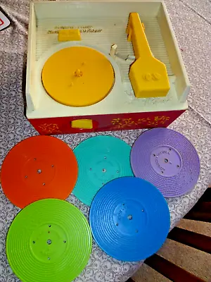 Buy Vintage Fisher Price Music Box Record Player Circa 1971 • 30£