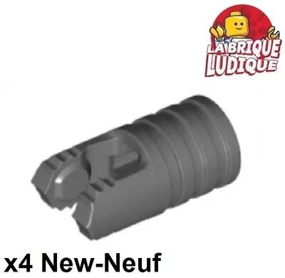 Buy LEGO 4x Hinge Cylinder 1x2 Locking 7 Teeth 2 Arm Dark Grey 57360 New • 2.38£