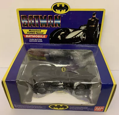 Buy BATMAN BATMOBILE TIM BURTON By BANDAI From 1989 New & Boxed Rare Free Post • 22.99£