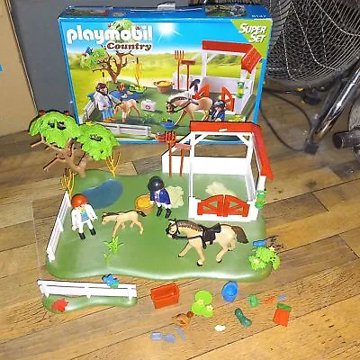 Buy Playmobil 6147 Stable And Vet With Horse & Foul Used / Clearance • 12.95£