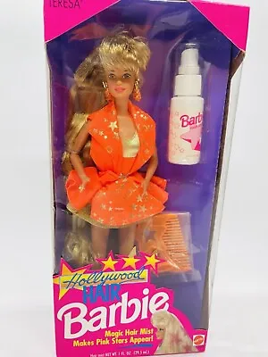 Buy 1992 Barbie Hollywood HAIR Teresa Made In Malaysia NRFB • 385.42£