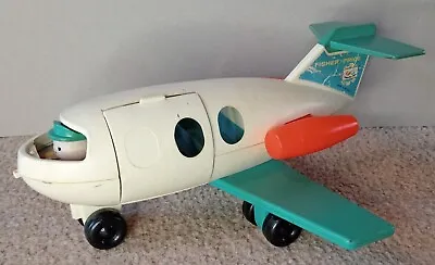 Buy Vintage Fisher Price 1970s Pull Along Little People Holiday Toy Airplane • 9.50£