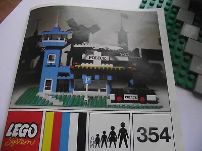 Buy Superb Vintage Lego Set Great Condition 354 Police Station Plus Instructions • 49£