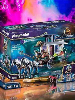 Buy Playmobil Children Fantasy Violet Vale Merchant Carriage Knights Magic 70903 • 19.99£