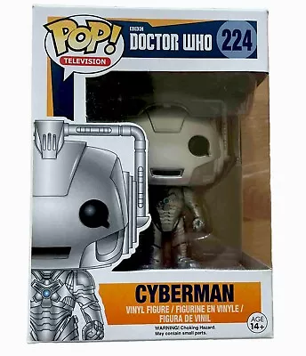 Buy Funko Pop! Television BBC Doctor Who Cyberman 224 Vinyl Figure  New Boxed 2009 • 9.95£
