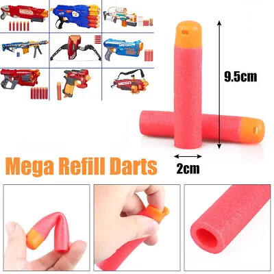 Buy 9.5cm Red Sniper Rifle Darts Bullets For Nerf Mega Kids Toy Foam Refill Darts • 5.99£
