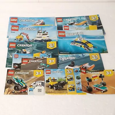 Buy Lego Creator Instruction Manual Bundle • 0.99£