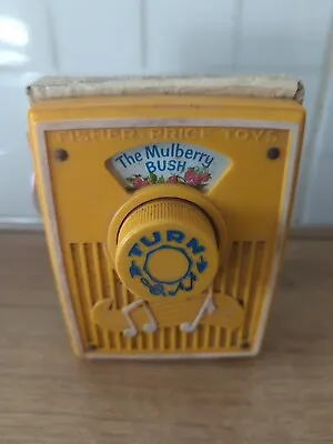 Buy Vintage Fisher Price Toy Music Box/Pocket Radio - The Mulberry Bush – Dated 1970 • 10£