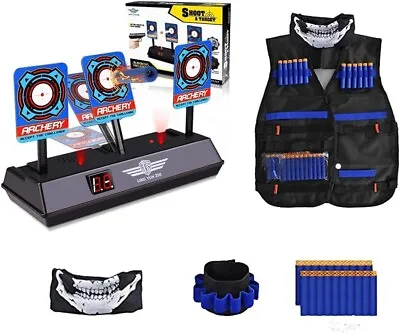 Buy Kids Tactical Vest Kit For Nerf Guns N-Strike Elite Series With Refill Balls • 14.99£