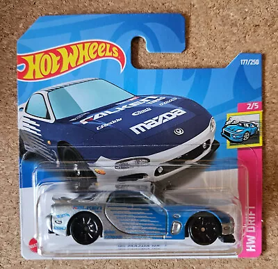 Buy Hot Wheels '95 Mazda RX-7 - Blue/Silver - Falken **Combine Your Shipping** • 2.50£