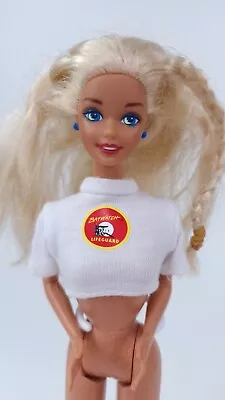 Buy Baywatch Barbie Doll Vintage Mattel 1994 With Shirt And Earrings • 23.23£