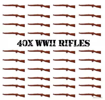 Buy X40 WW2 Military Army Rifles - Weapons - Building Blocks Compatible Guns • 6.99£