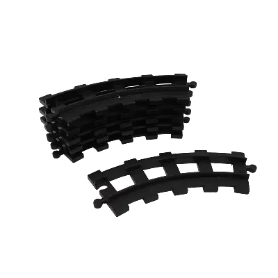 Buy Lego® Duplo TRAIN Tracks 6 BLACK Track Curved (long) • 7.51£