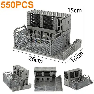 Buy MOC Military Cell Prison Baseplate Stronghold Bunker Ruins Building Blocks DIY • 7.69£