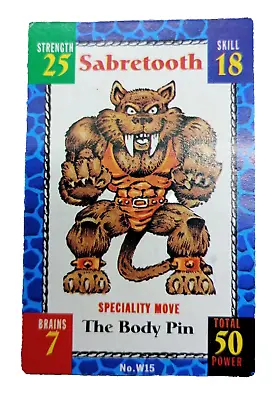 Buy Monster In My Pocket Wrestlers Grapple Card 15 Sabretooth 1 • 1.99£