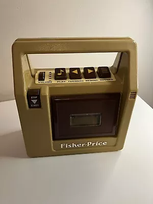 Buy Vintage Fisher Price 826 1980’s Brown Cassette Tape Player Recorder Brown FAULTY • 16.74£