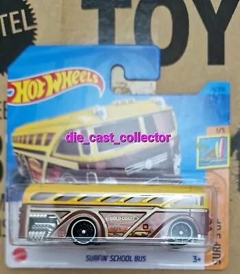 Buy HOT WHEELS 2023 A Case SURFIN' SCHOOL BUS Boxed Shipping Combined Post • 2.95£