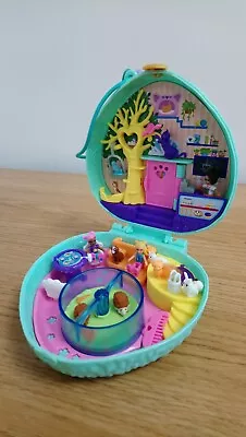 Buy Mattel Polly Pocket X2, Oyster Shell Purse And Hedgehog Cafe Compact • 1.99£