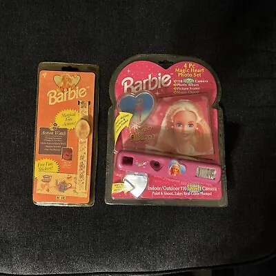 Buy Barbie Doll Vintage Camera 4 Pc Magic Heart Photo Set  1995 Mattel Plus Watch • 15.42£