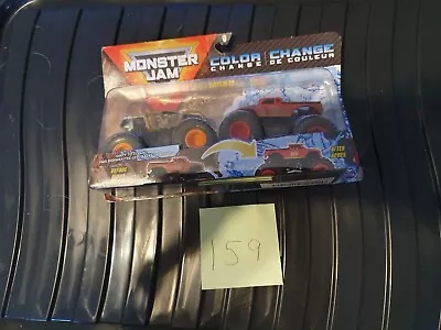 Buy 159 Hotwheels Monster Trucks Monster Jam Color Change 2 Trucks  • 13£