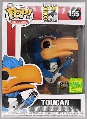 Buy #155 Toucan (Rocker) SDCC - Ad Icons - Con 2022 Funko POP With POP Protector • 20.99£