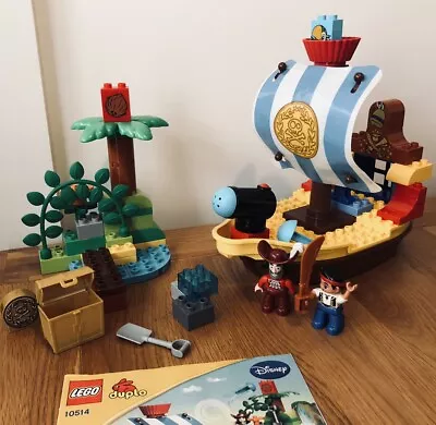 Buy Lego Duplo Disney Set 10514 Jake's Pirate Ship Bucky 💯% Complete W Box & Instr • 37.99£