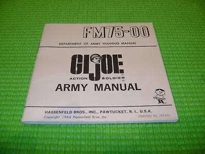 Buy 1964 Gi-joe Army Catalog Manual Fm75-00 Back With Jeep • 20.59£