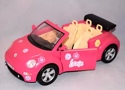 Buy Pink Car Volkswagen Convertible Vehicle Toy Barbie Size UNBRANDED Rare MD85 • 8.99£