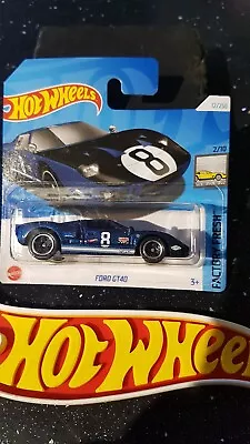 Buy Hot Wheels ~ Ford GT40, Metallic Blue, S/Card.  More NEW GT40 Models Listed!!! • 3.69£