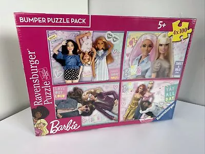 Buy Barbie Bumper Jigsaw Puzzle Pack: 4 X 100 Piece :  New & Sealed  • 14.99£