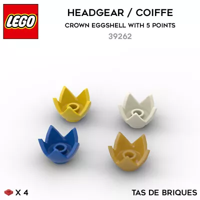 Buy LEGO 39262 Headgear Crown Eggshell (x4) Minifigure • 1.74£